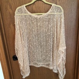 Sheer Crocheted Tunic Top